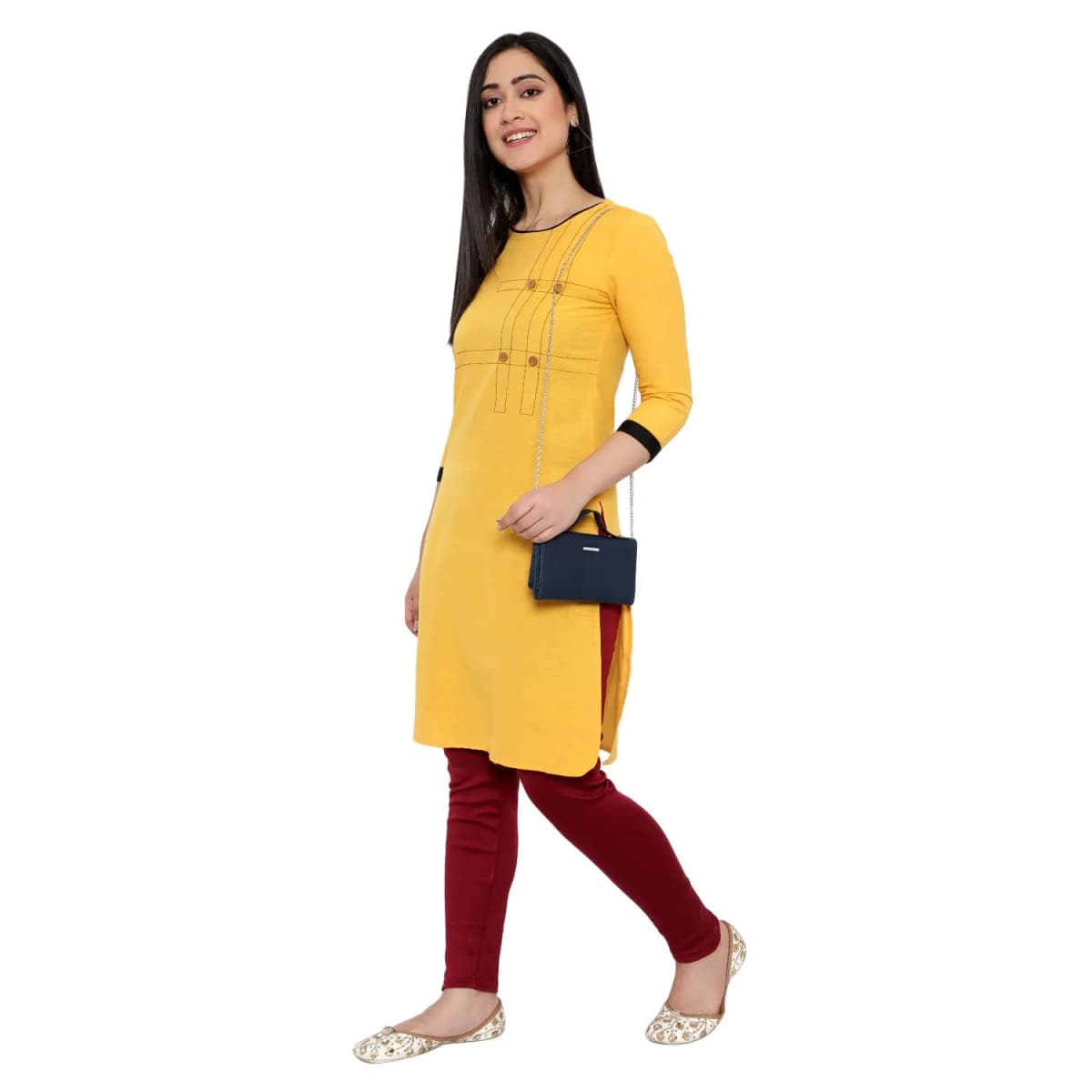 SONY Selex Slim Fit Girls School Slacks - Modern Tailored School Uniform Pants - image 2 of 4